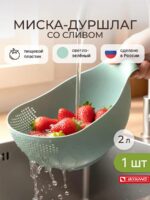 Миска-дуршлаг со сливом 2л.