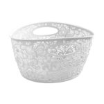 Корзина для хранения 36x27x22см 17л белая