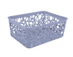 Набор корзинок квадратных 2шт, 19x19x14,5см, голубые — изображение 2