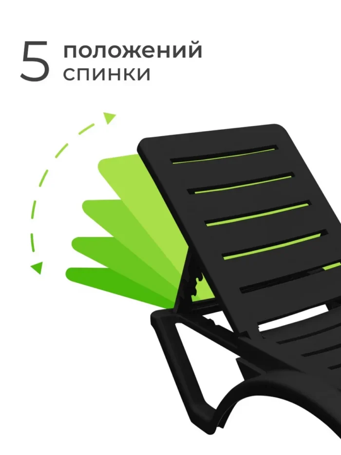 Шезлонг для дачи садовый пластиковый — изображение 2